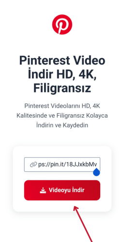 İndir" butonuna tıklayın ve videonuzu kaydedin